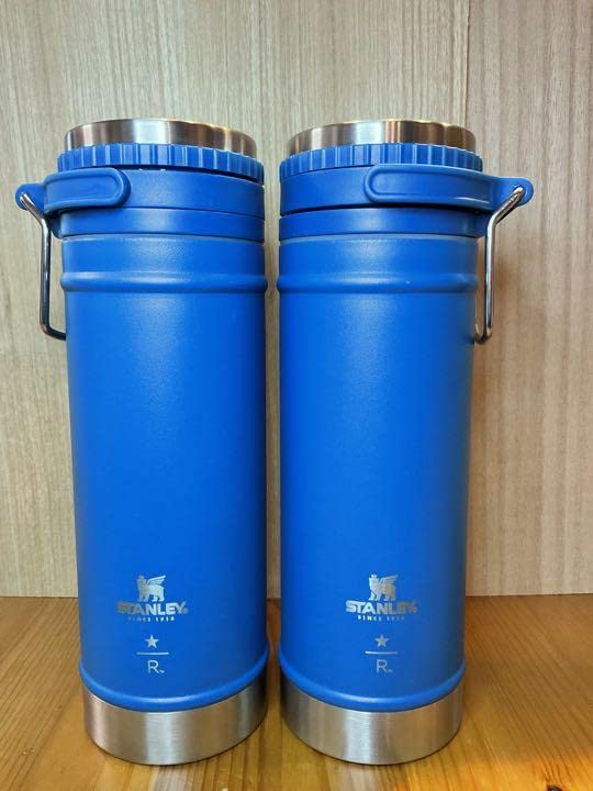 STANLEY 真空トラベルプレスボトルターコイズ473ml